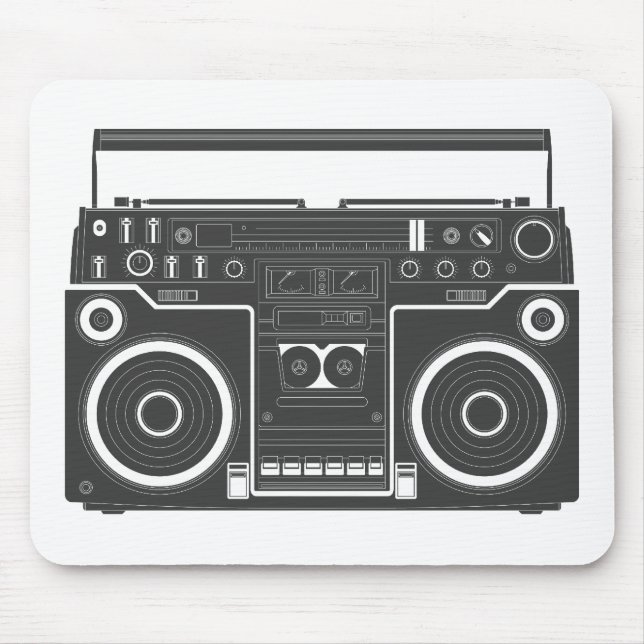 80er Boombox Mousepad (Vorne)