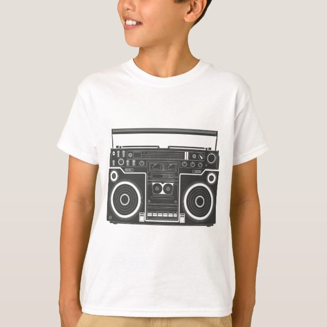 80er Boombox T-Shirt (Vorderseite)