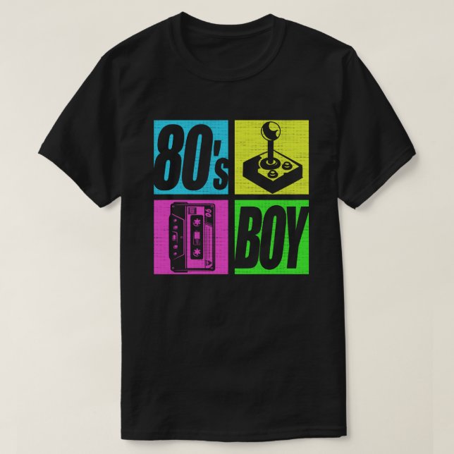 80er Boy 80er Fashion 80 Theme Party Aighties T-Shirt (Design vorne)