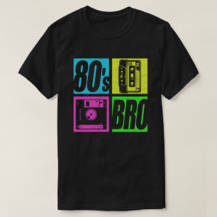 80er Bro 1980er Fashion 80 Theme Party Aighties T-Shirt