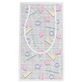 80er Candy Pastel Geo Print Geschenktasche Kleine Geschenktüte