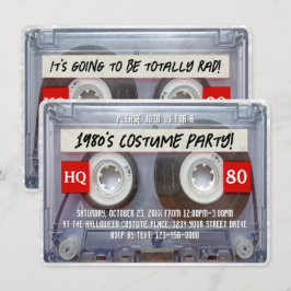 80er Cassette Mixtape 1980s Halloween Costume Part Einladung