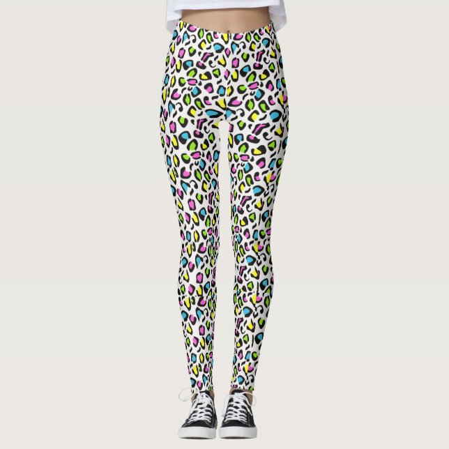 80er Cheetah Print Leggings (Vorderseite)