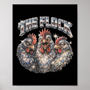 80er Ckyard Chicken Lover Heavy-metal Rock Musik V Poster