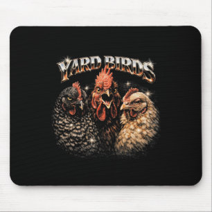 80er Ckyard Chicken Lover Heavy-Metal Rockmusik Vi Mousepad