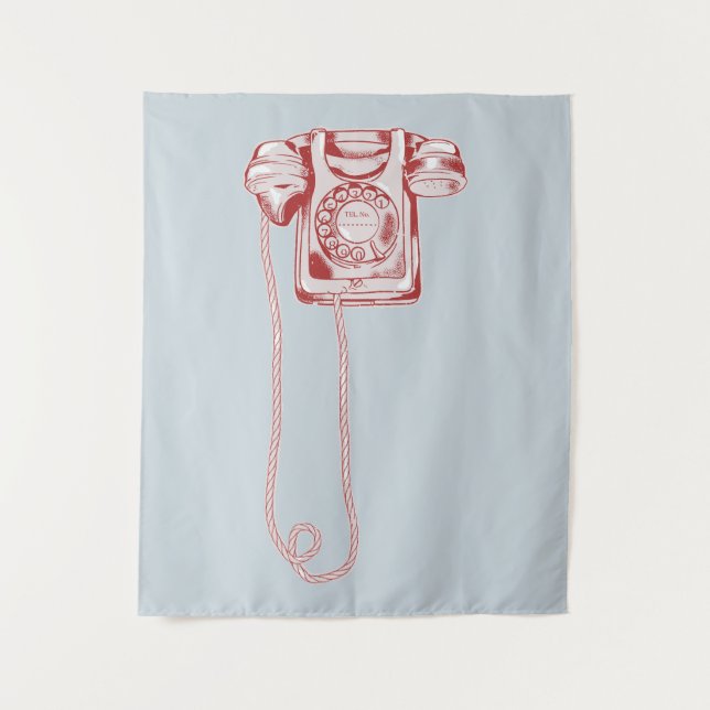 80er-Drehscheibe Wandteppich (Vorderseite)