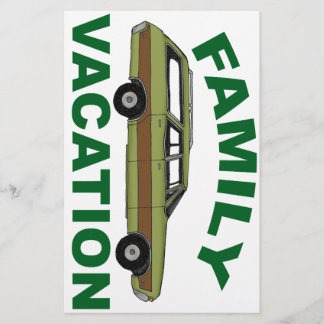 80er Familienurlaub Briefpapier