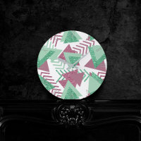 80er Fresh Abstrakt | Muster rosa und grüne Formen