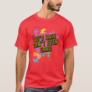 80er-Frisur Kann Mich Nichtmal Kümmern Retro Rad V T-Shirt