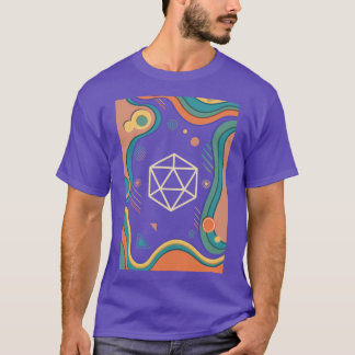 80er Funk Polyhedral D20 Dice T-Shirt