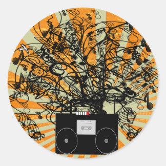 80er Gifts Runder Aufkleber