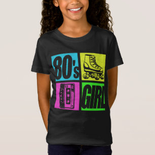 80er Girl 1980er Fashion 80 Theme Party Aighties T-Shirt