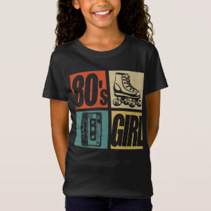 80er Girl 1980er Fashion 80 Theme Party Aighties T-Shirt