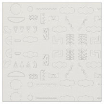 80er Grafisches geometrisches Muster auf weißem St