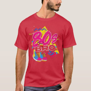 80er Jahre Bro Vintage-Kostüm-Party 1980er Musikli T-Shirt