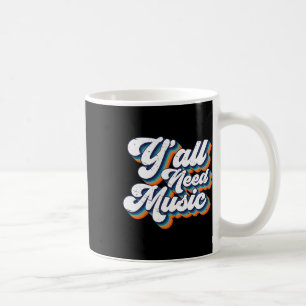 80er Jahre, ihr braucht Musik 1980er Retro Vintage Kaffeetasse