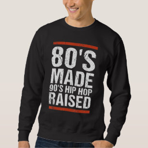 80er Jahre Made 90er Hip Hop erhöht Bekleidung Sweatshirt
