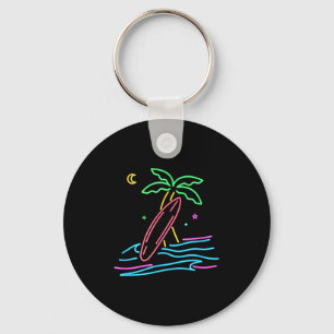 80er Jahre Vintage Surf Retro Stil Miami Surfer St Schlüsselanhänger