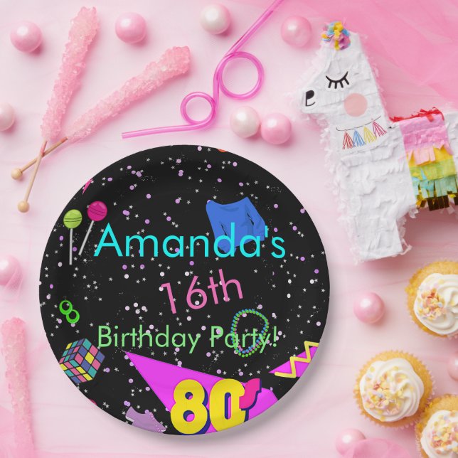 80er Jahre, zurück in die 80er Jahre, Teller jeden (Party)