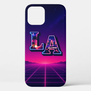 80er Kalifornien Style Neon LA Typografie Kunst Case-Mate iPhone Hülle