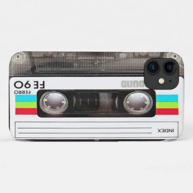 80er-Kassette Case-Mate iPhone Hülle (Rückseite (Horizontal))