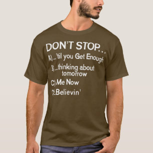 80er-Lieder nicht mehrfache Auswahl beenden T-Shirt