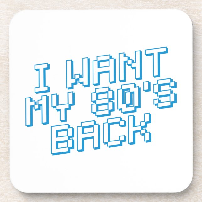 80er Lover Getränkeuntersetzer (Vorderseite)