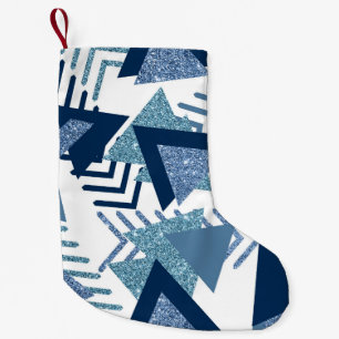 80er Luxe Abstrakt   Türkische und blau-braune For Kleiner Weihnachtsstrumpf