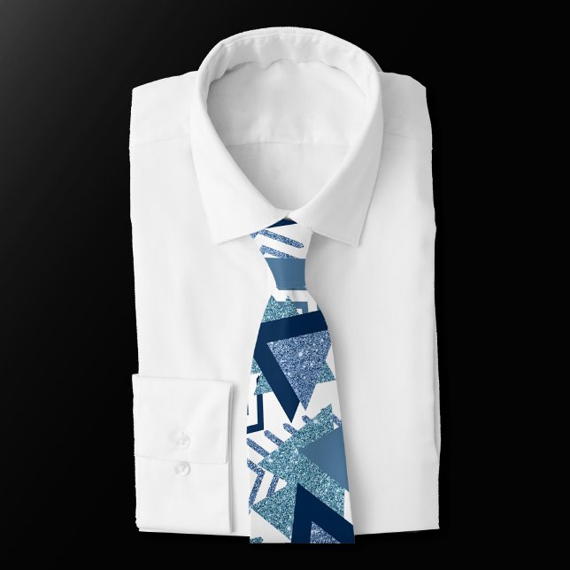 80er Luxe Abstrakt | Türkische und blau-braune For Krawatte (Von Creator hochgeladen)