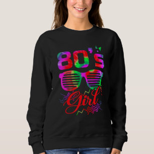 80er-Mädchen-Geburtstagsfeier-Kostüm Retro-Vintage Sweatshirt