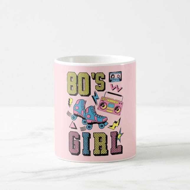 80er-Mädchen Kaffeetasse (Mittel)