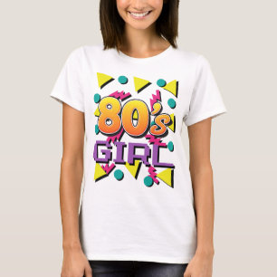 80er Mädchen Retro Vintage Party T-Shirt