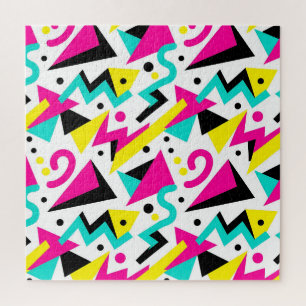 80er Memphis geometrisches Muster Puzzle