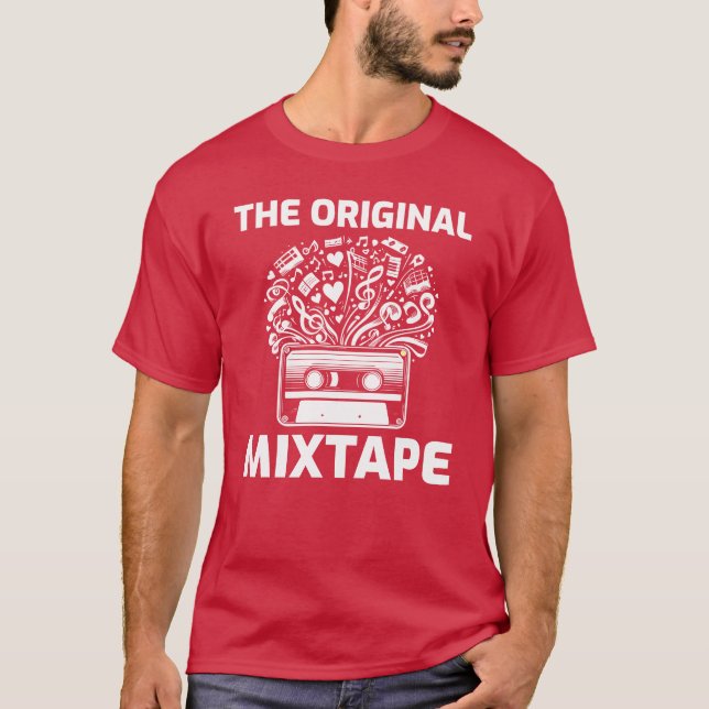 80er Mitape Magic Musical Explosion mit Kassette G T-Shirt (Vorderseite)