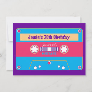 80er-Mixtape-Neowave-Party Einladung