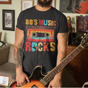 80er Music Rocks - Vintages Retro gestört T-Shirt