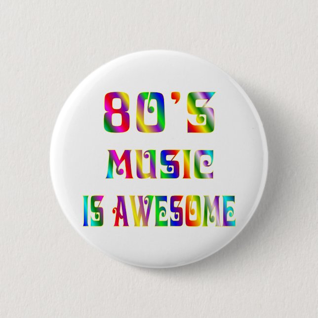 80er Musik Button (Vorderseite)