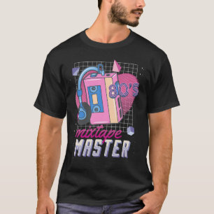 80er-Musik-Fan-Tape-Party-Kostüm T-Shirt