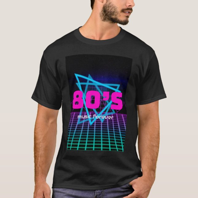 80er-Musik für immer T - Shirt (Vorderseite)