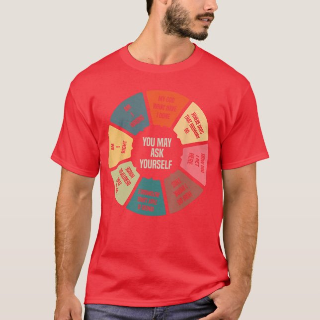 80er-Musik Retro-Text Pie-Chart, die du dir wünsch T-Shirt (Vorderseite)