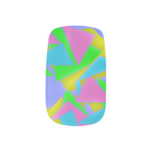 80er Neon Aesthetic Geometric Minx Nail Art Decks