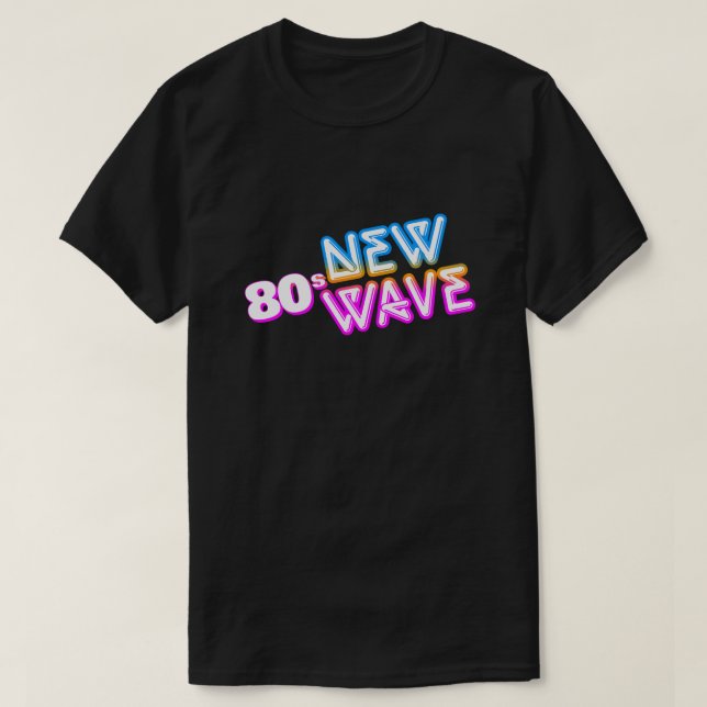 80er New Wave T - Shirt (Design vorne)