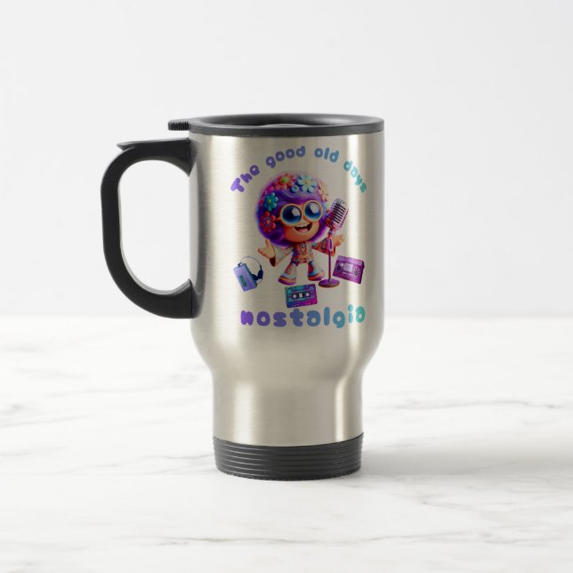80er Nostalgie-Groove Reisebecher (Links)