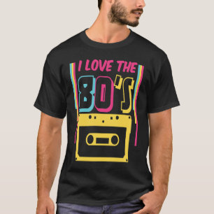 80er Outfit I Liebe 80er Retro Oldschool T-Shirt