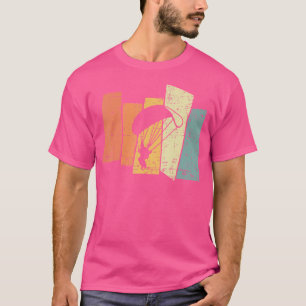 80er Paragliding Silhouette Skydiving Paraglider T-Shirt
