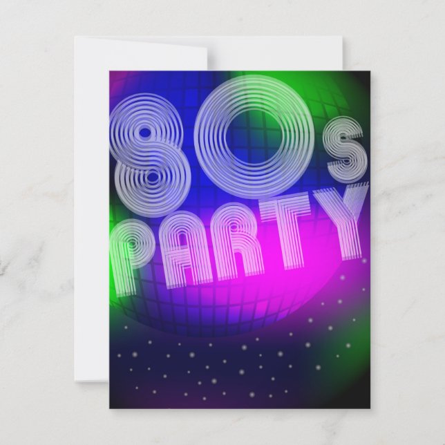 80er Party (Vorderseite)