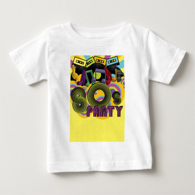 80er Party Baby T-shirt (Vorderseite)