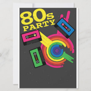 80er Party Einladung