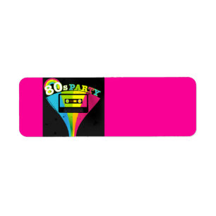 80er Party-Hintergrund