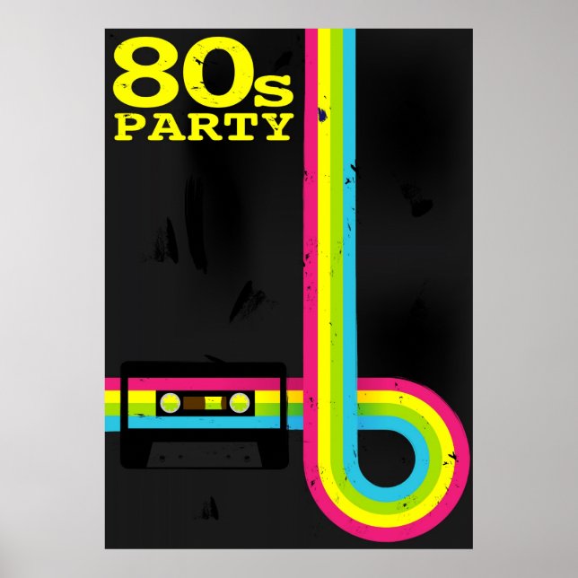 80er Party Poster (Vorne)